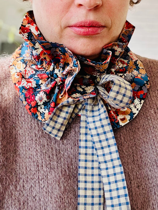 Col amovible Liberty Tana Lawn fait main – 8 motifs au choix