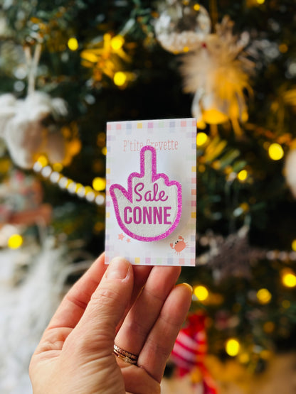 Broche "j'ai un message à faire passer"
