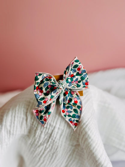 Barette Noeud pince croco