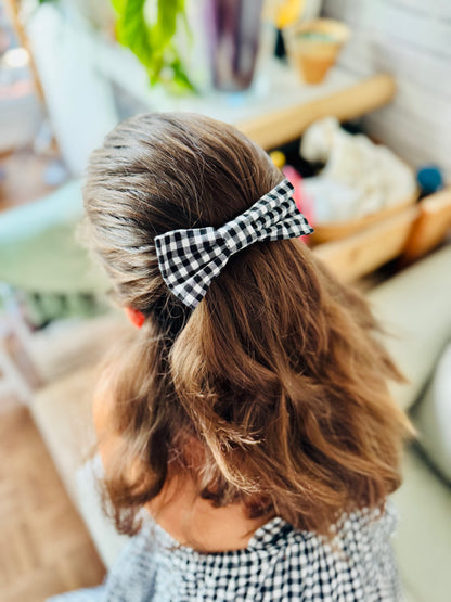 Pince nœud Vichy fait main – Enfant & adulte