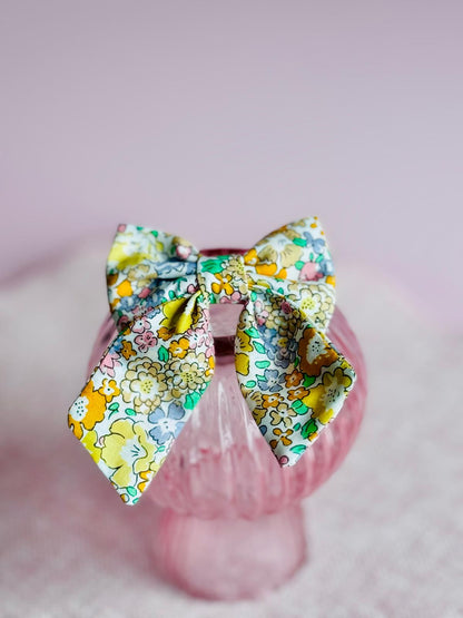 Mini barrette nœud papillon fait main – Pince 5cm, plusieurs tissus