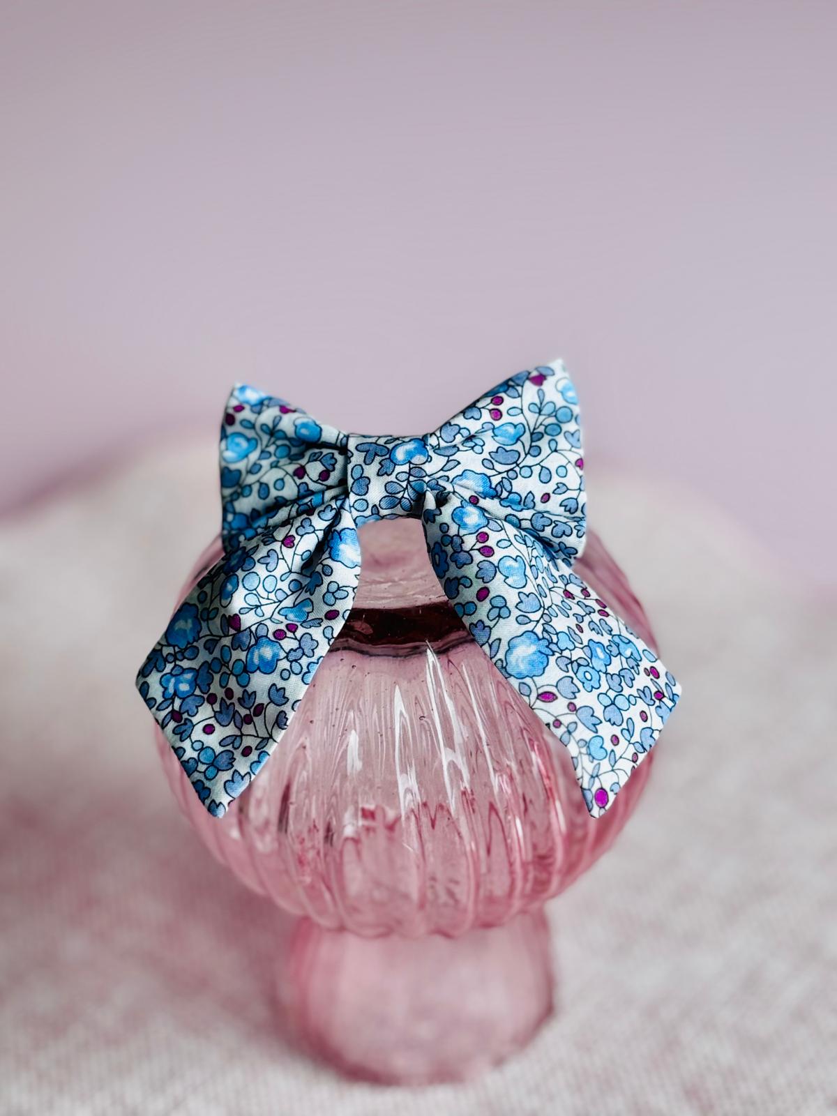 Mini barrette nœud papillon fait main – Pince 5cm, plusieurs tissus