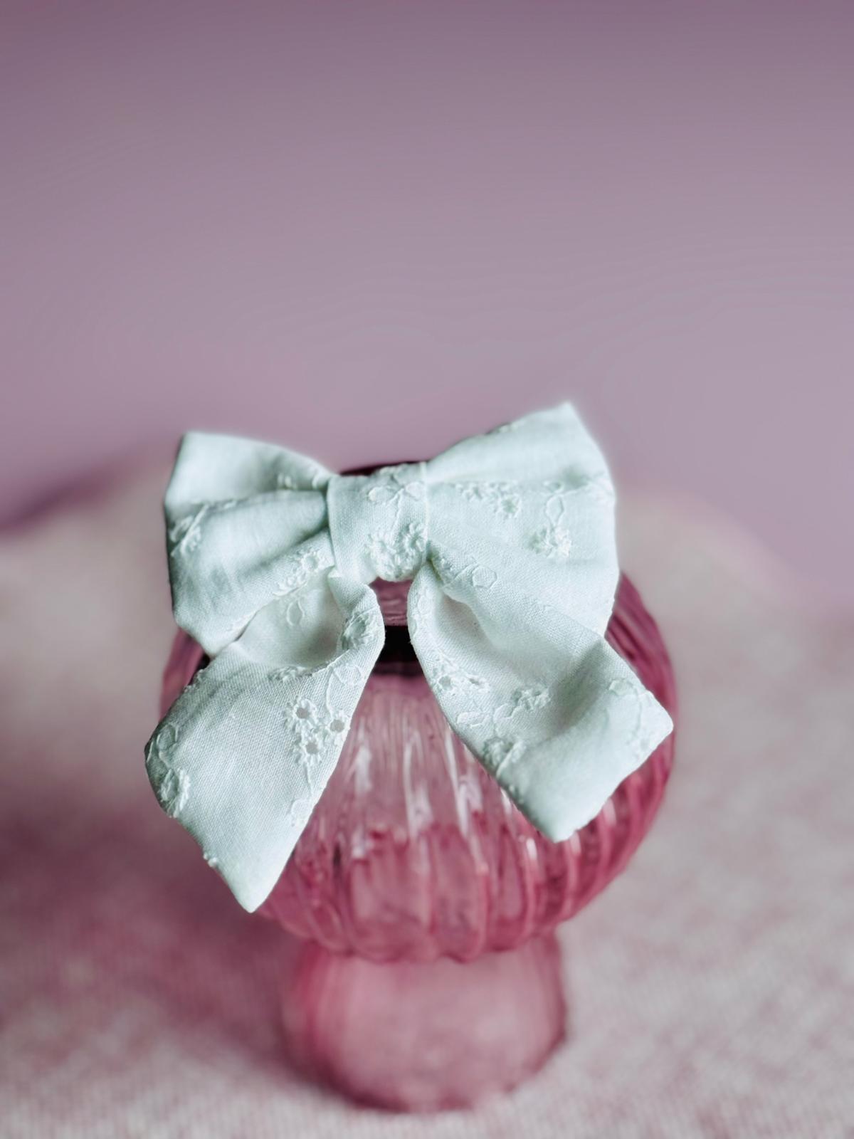 Mini barrette nœud papillon fait main – Pince 5cm, plusieurs tissus