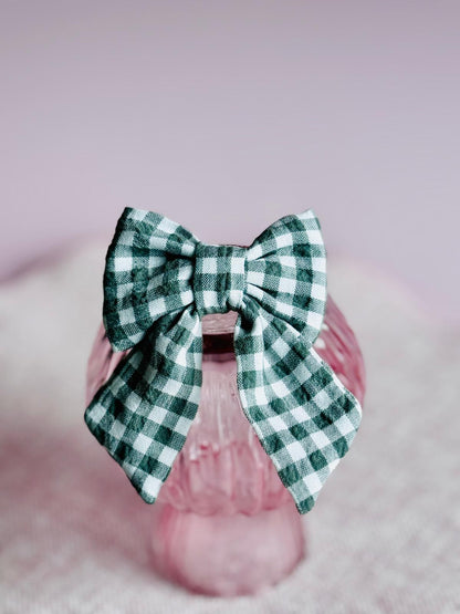 Mini barrette nœud papillon fait main – Pince 5cm, plusieurs tissus
