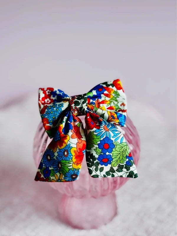 Mini barrette nœud papillon fait main – Pince 5cm, plusieurs tissus