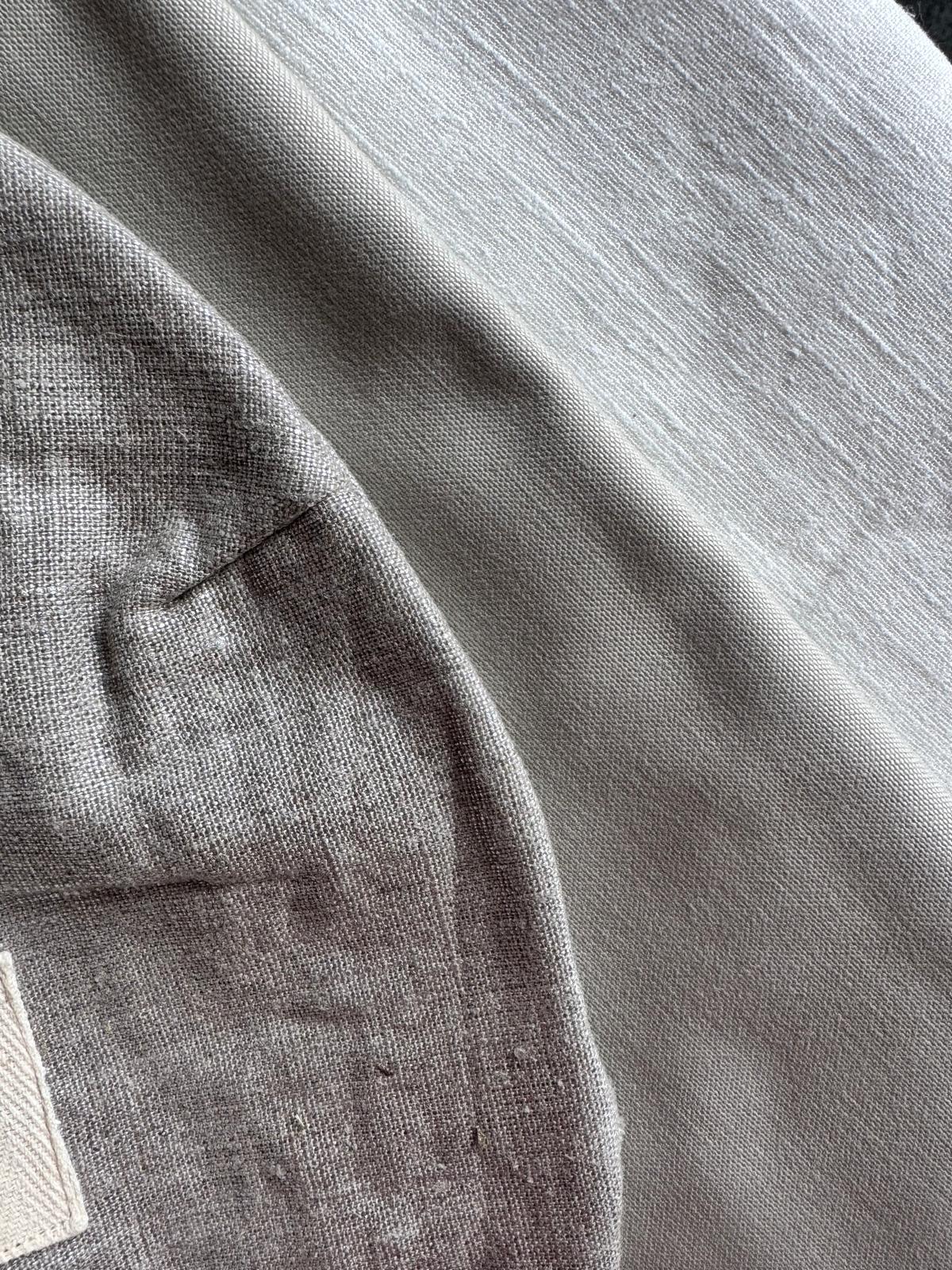 Sac banane sangle amovible fait main – Lin, jean, gabardine